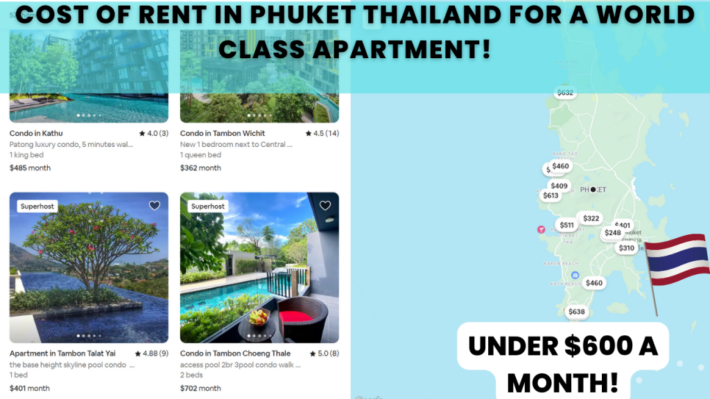 Cost of Rent and Accommodation in Phuket Thailand