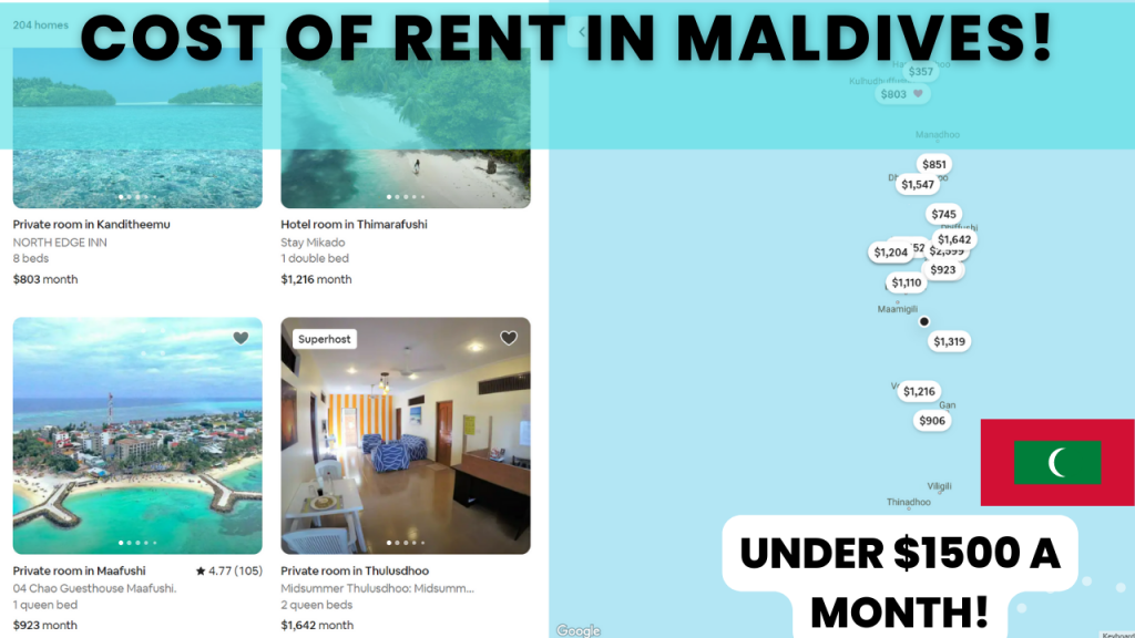Cost Of Rent in maldives