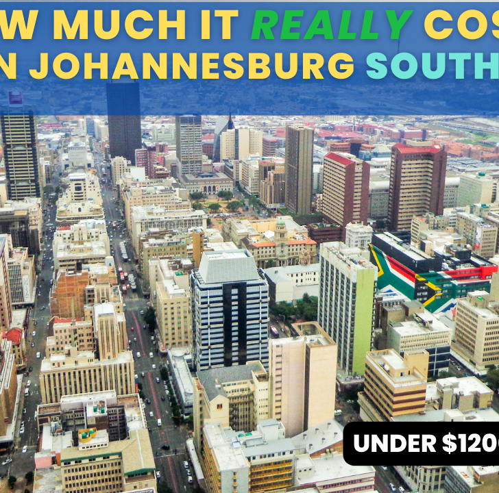 Cost of living in Johannesburg South Africa