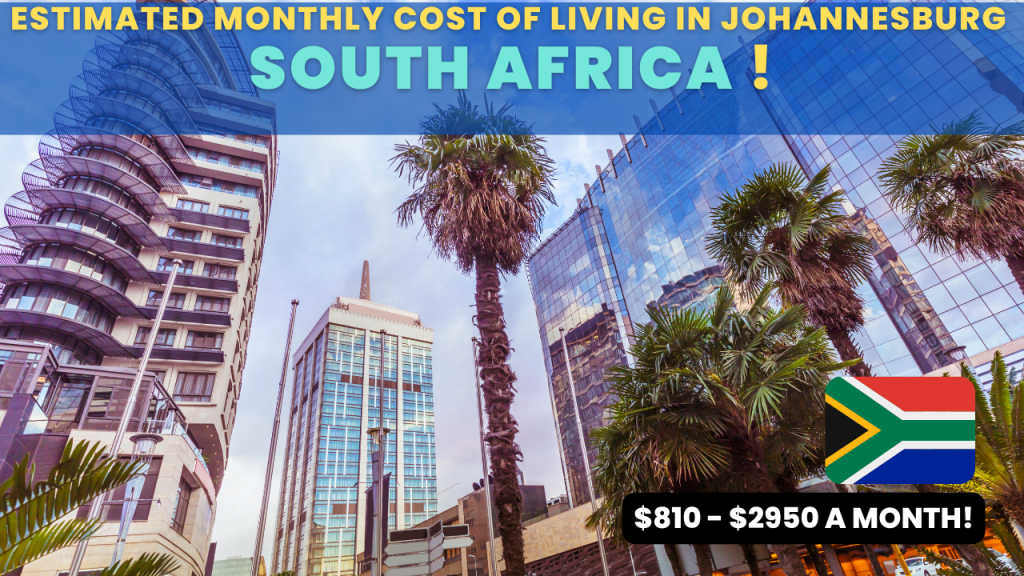 cost of living in Johannesburg South Africa Summary