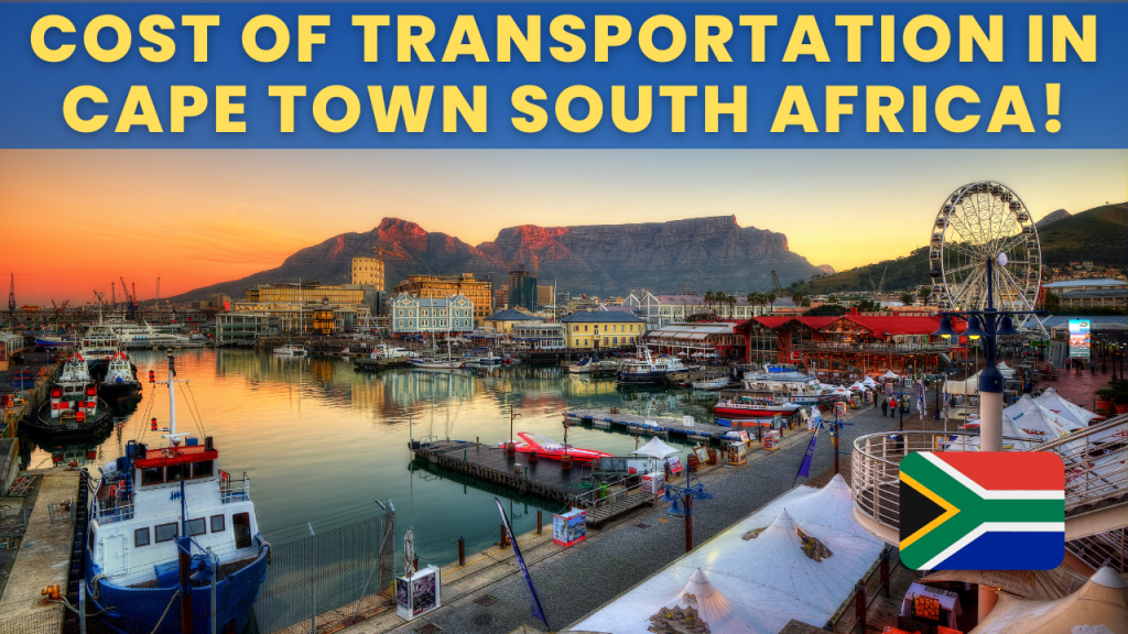 Cost of transportation in cape town south africa