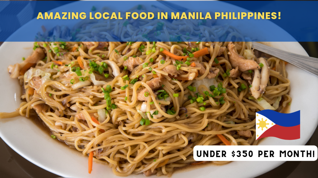 Cost of food in Manila Philippines