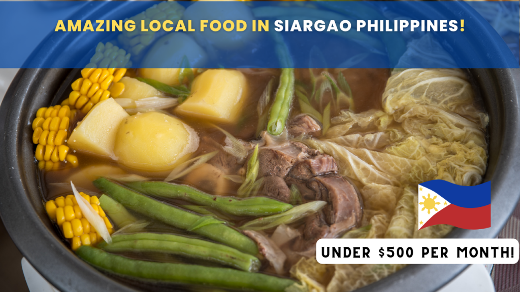cost of food in Siargao Philippines