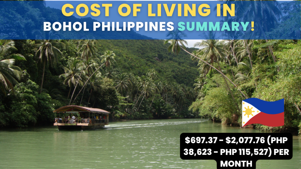Cost of living in Bohol Philippines Summary