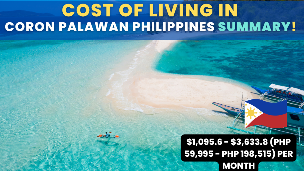 Cost of living in Coron Palawan Philippines Summary