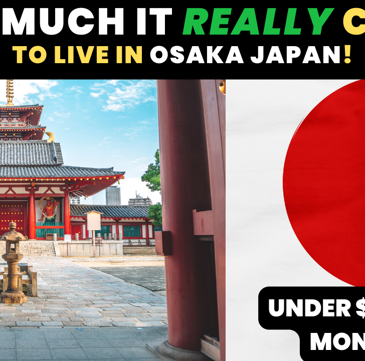 cost of living in Osaka Japan