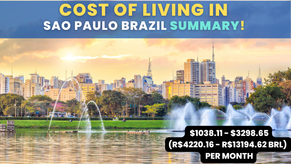 Cost Of Living in Sao Paulo Brazil Summary