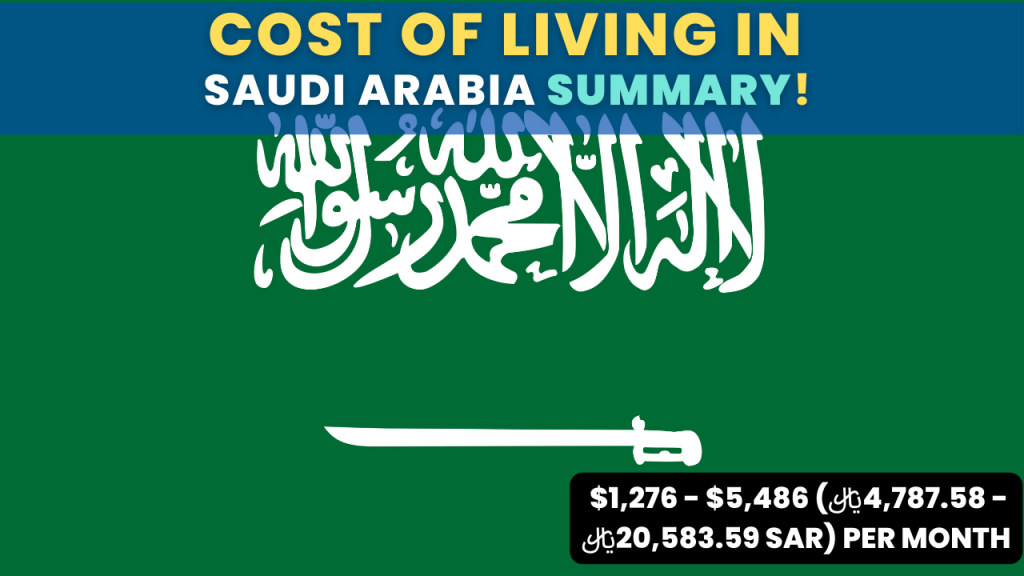 cost of living in Saudi Arabia Summary