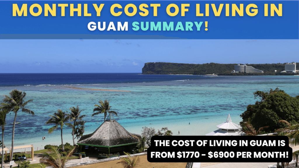 Monthly Cost of living in Guam Summary