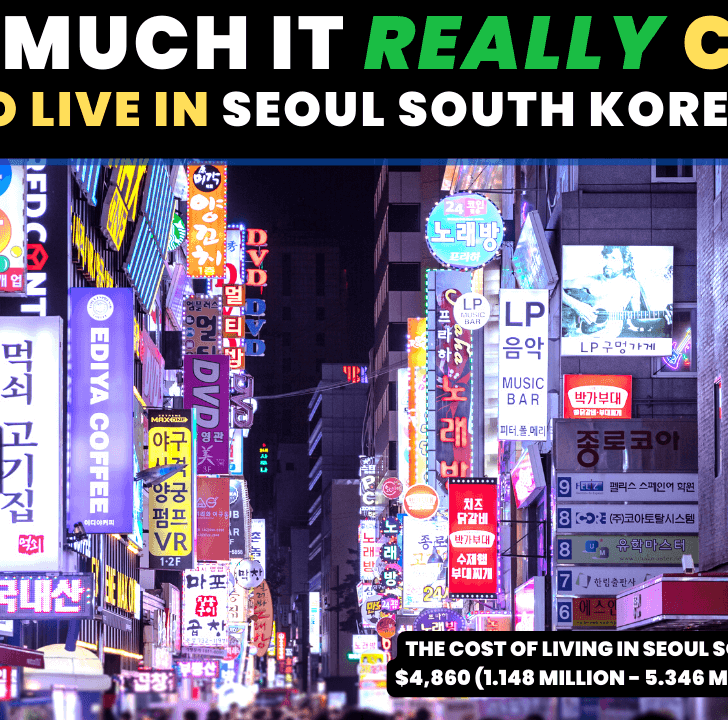 Cost of living in Seoul South Korea