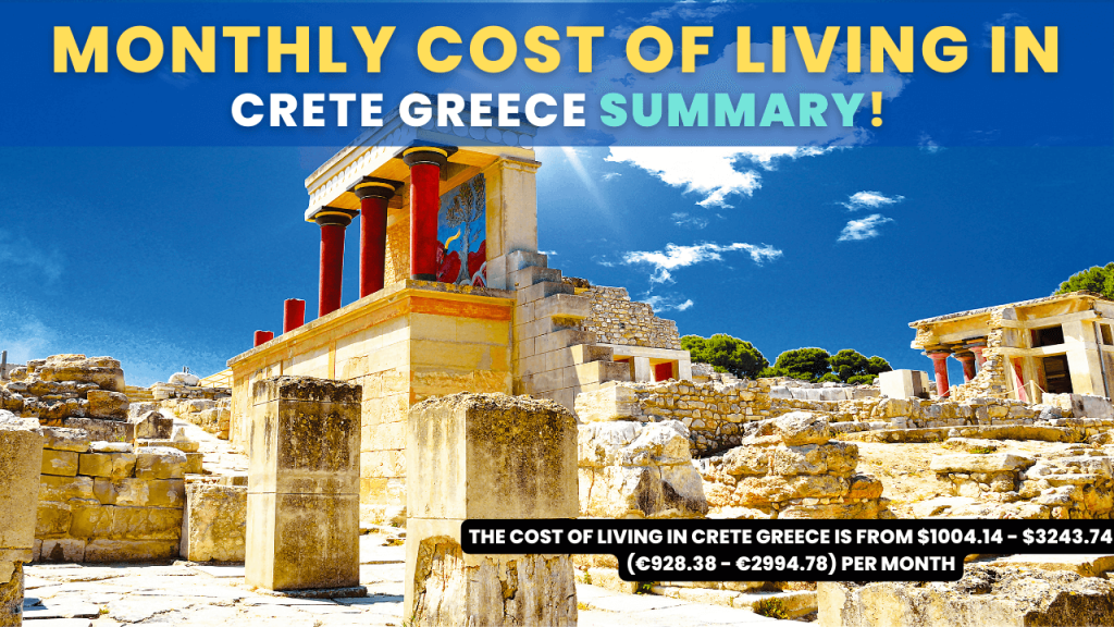 Monthly Cost Of Living In Crete Greece