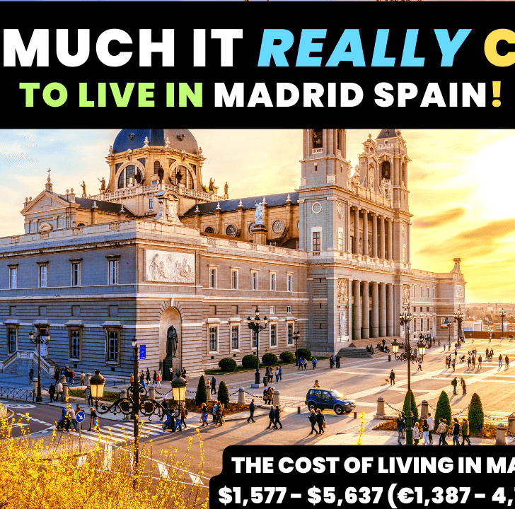 Cost of living in Madrid Spain