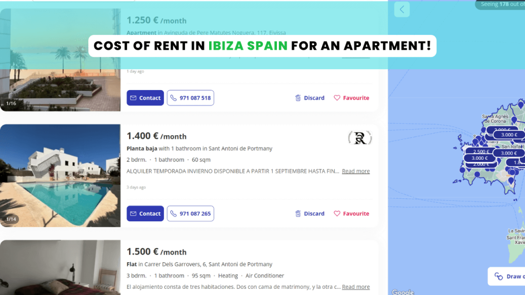 Cost of Rent In Ibiza Spain