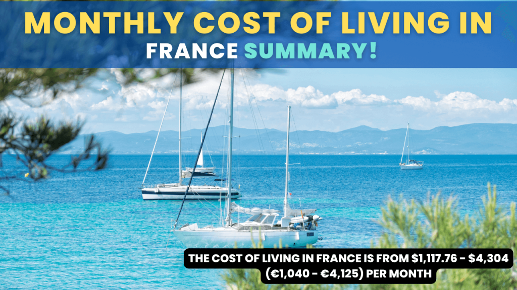 Monthly Cost of Living in France