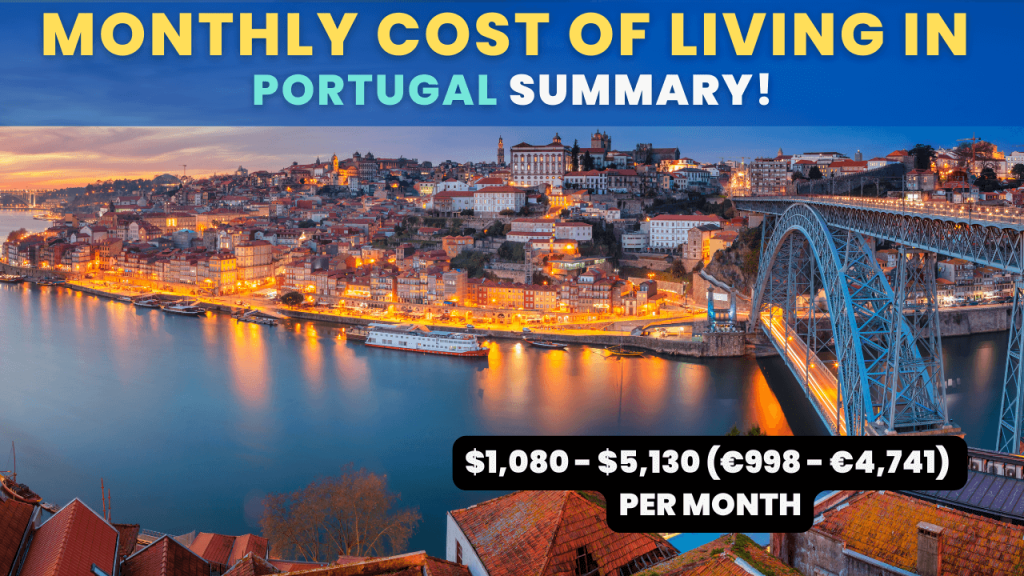 Monthly Cost of Living in Portugal