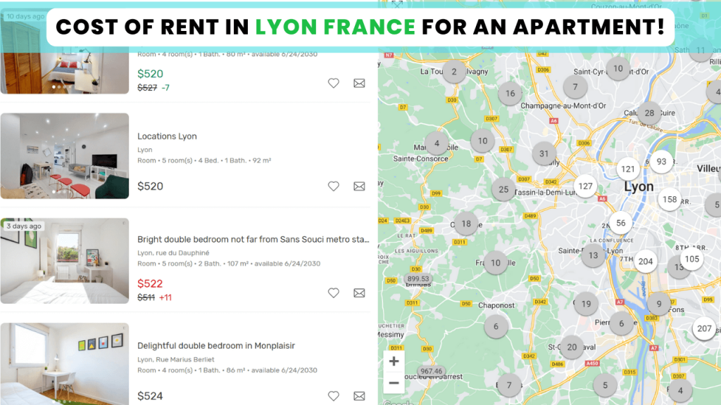 Cost of Rent and Housing In Lyon France