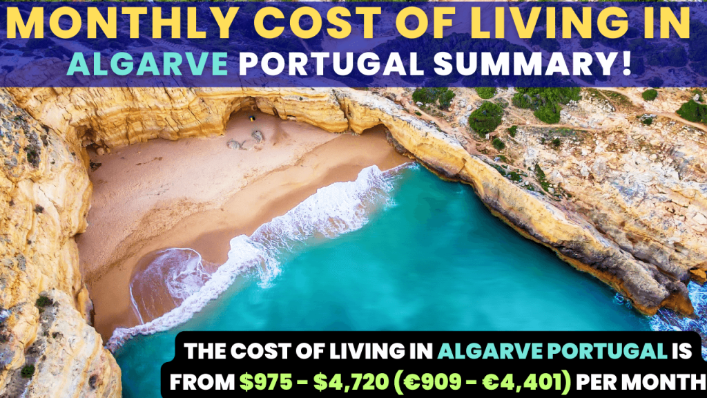 Monthly Cost of Living in Algarve Portugal