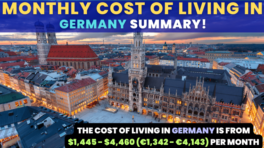 Monthly Cost of Living in Germany