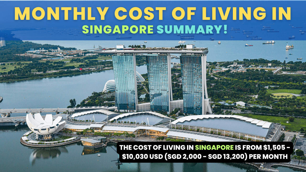 Monthly Cost of Living in Singapore