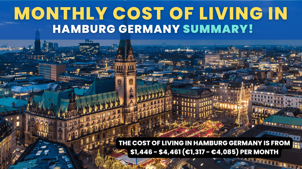Monthly Cost of Living in Hamburg Germany