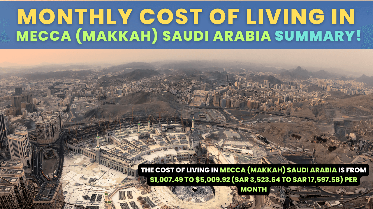 Monthly Cost Of Living In Mecca Saudi Arabia