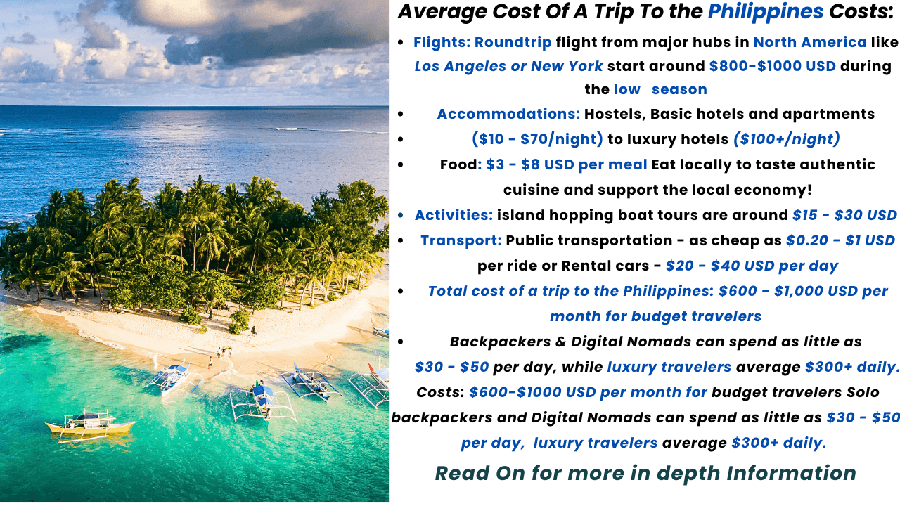 cost of a trip to the Philippines