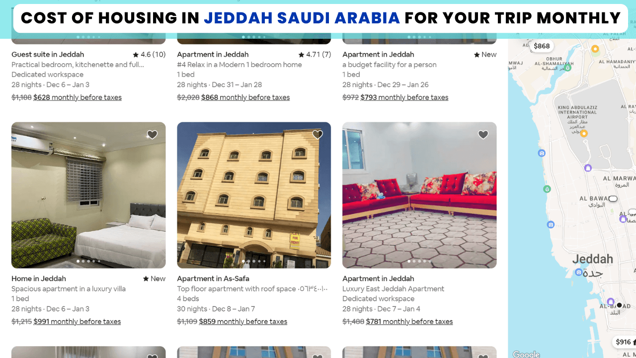 Trip Cost Of Housing in Jeddah Saudi Arabia
