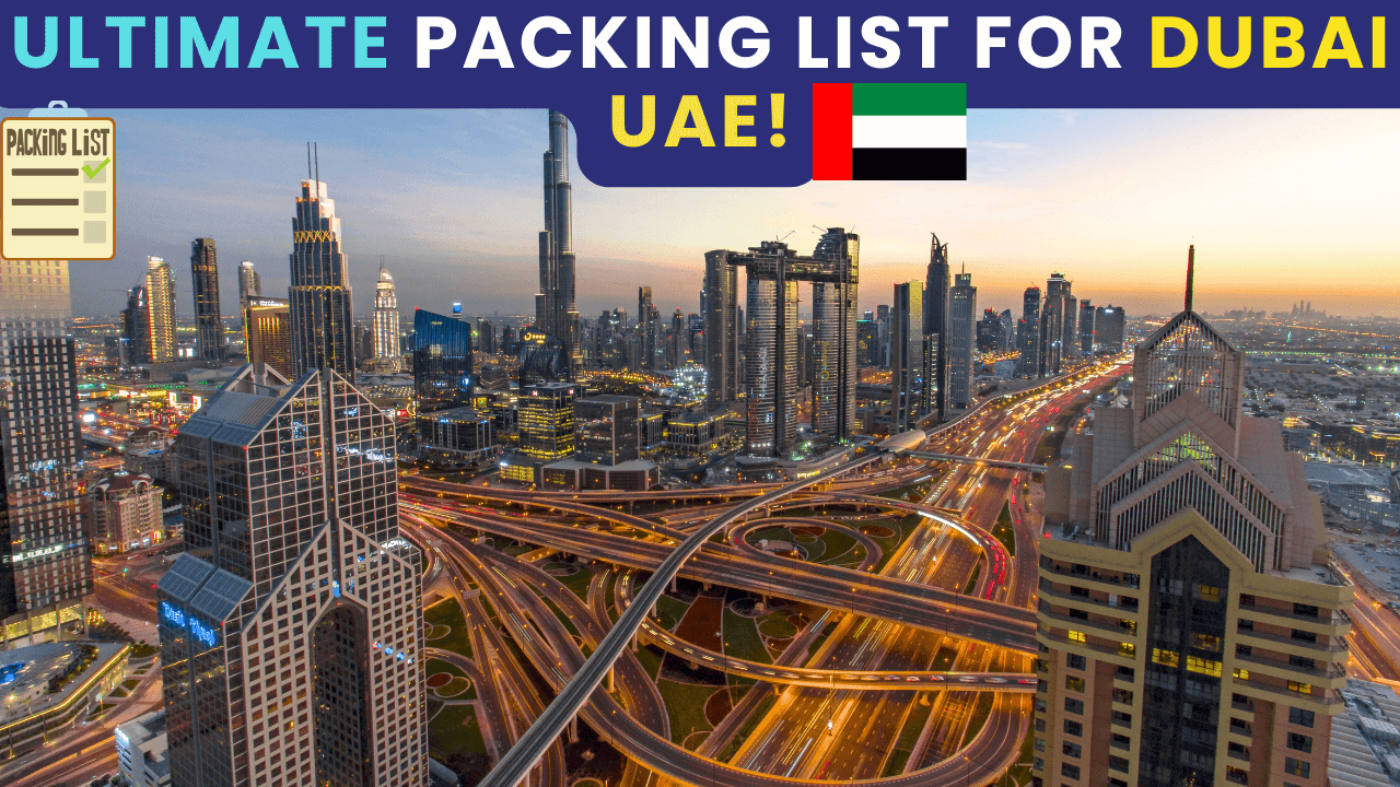 packing list for Dubai